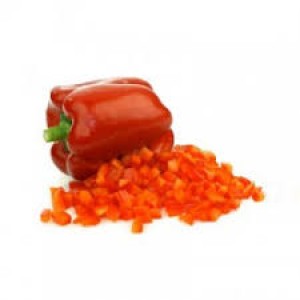 Red pepper cut into cubes, frozen, OERLEMANS, 2.5 kg